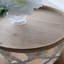 Grande table d'appoint 23 po blanche vieillie