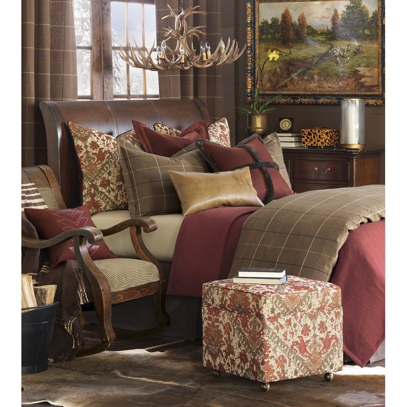 Chalet Square Pillow Cover & Insert, Berry