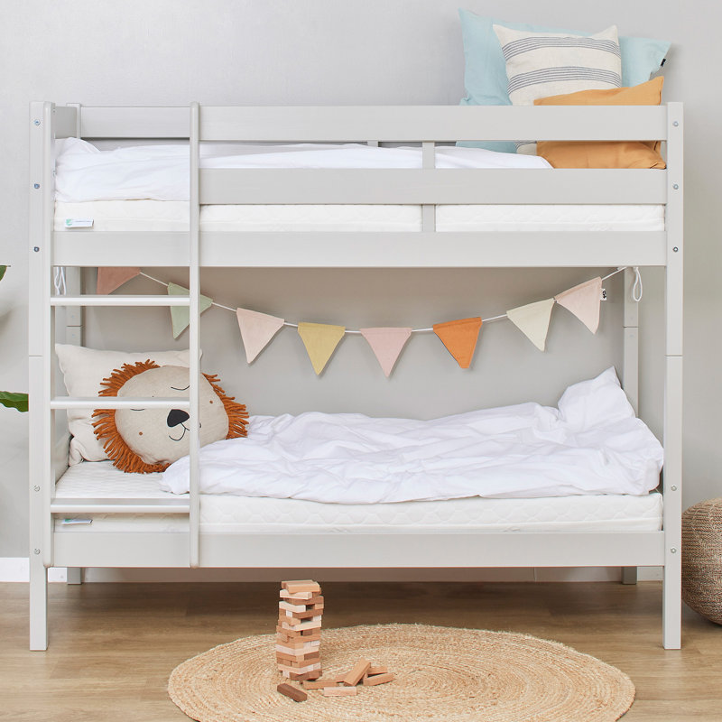 ECO Comfort Bunk Bed, European Toddler (70 x 160 cm), Grey
