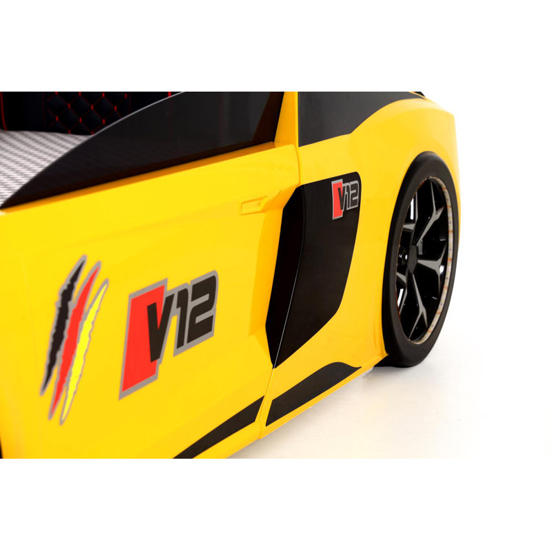 Lit standard simple Tori Cars, Jaune