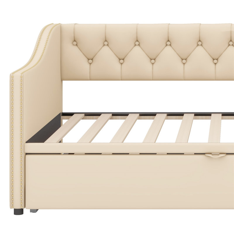 Upholstered Daybed With Pop Up Trundle