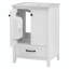 Meuble-lavabo simple 24 po avec plateau en céramique Timikia