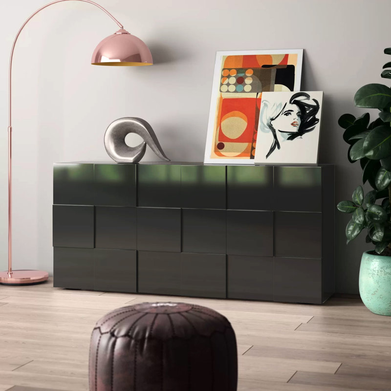 Bailee 459.74cm Sideboard, Dark Gray