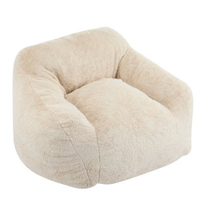 Indoor Armchair Style Bean Bag, Beige