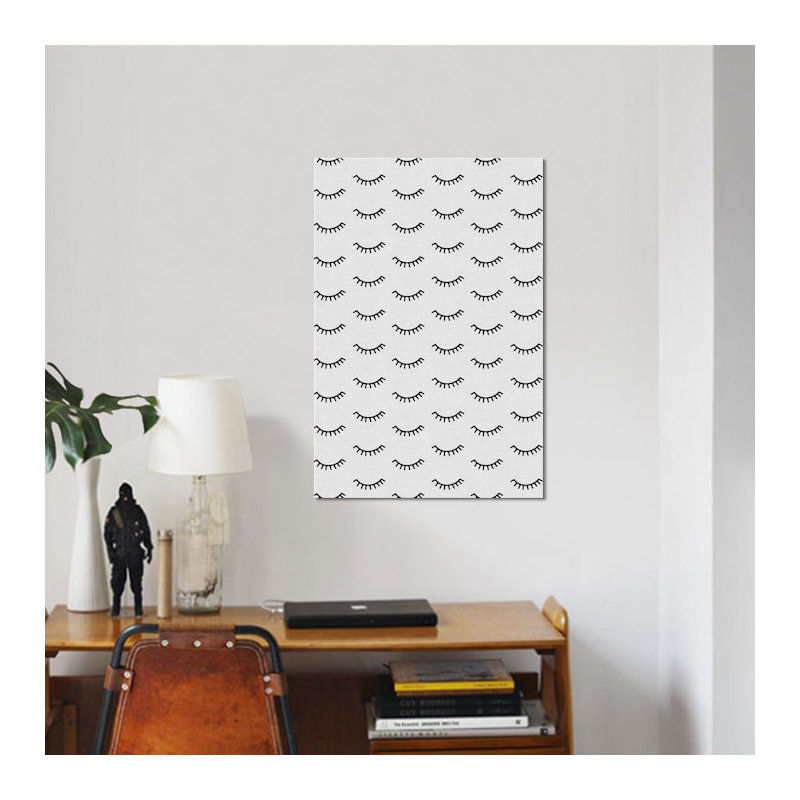 « eyes close », impression sur toile, H 18 po x l 12 po x P 1,5 po