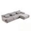 Canapé rembourré avec 3 coussins et repose-pieds-1161736739