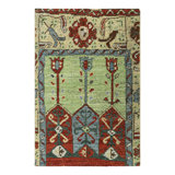 Rug & Kilim’S Tribal Rug With Primitivist Geometric Patterns
