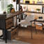 Lit en métal de taille grand avec lit mezzanine, bureau, conduit et structure avec rangement, tablettes antidérapantes-705523419