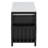 Retro Multifunctional Shoe Storage Bench With Cushion And Curved Side Panel-1887027375