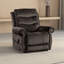 Fauteuil relevable de style transitionnel gris foncé