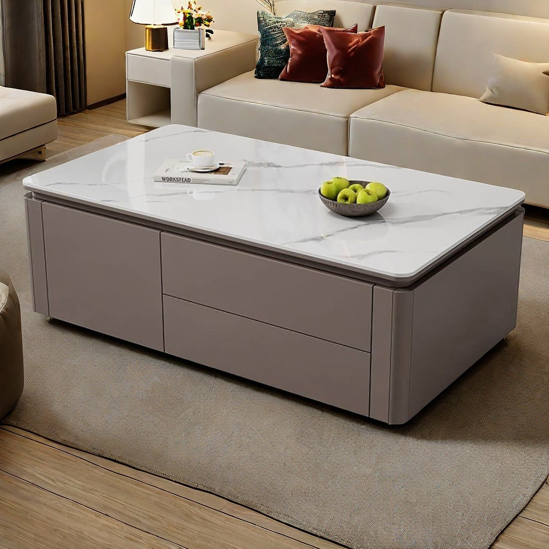 Creature B Comforts Modern simple rock plate coffee table - Wayfair Canada