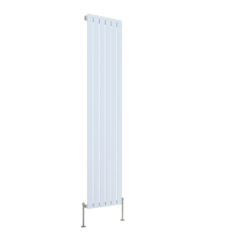 Briscoe Vertical Single Flat Panel Radiator, White, 180cm H x 40.8cm W x 5.2cm D