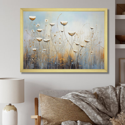 Beige Wildflowers Breeze IV sur toile