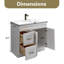 Ensemble de meuble-lavabo 36 po avec lavabo 36 po