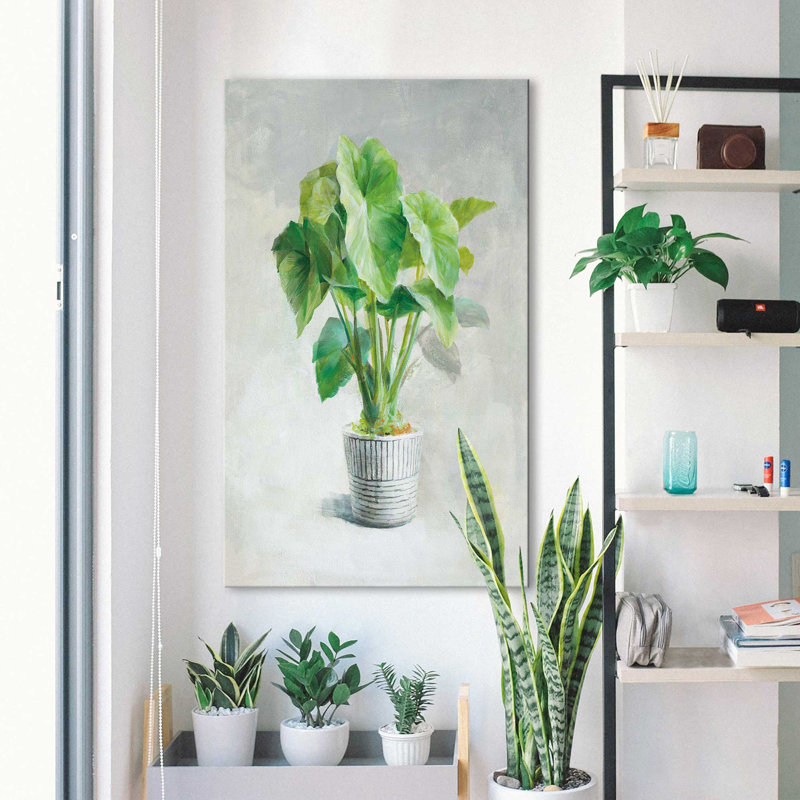 «Greenhouse Palm I», reproduction d'art, H 60 po x l 36 po x P 1,5 po, Toile tendue