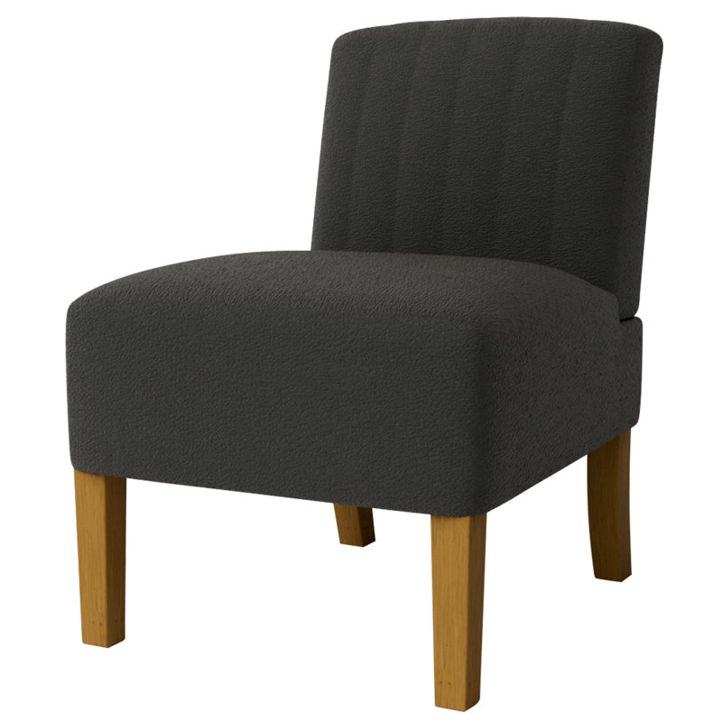 Devindra Upholstered Accent Chair, Yellow Linen Blend