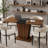 Extendable Dining Table, Modern Expandable Rectangular Dining Table for Kitchen, Dining Room & Small Spaces, Space-Saving Wood Dining Table