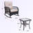 Ensemble de conversation berçant et oscillant 3 pièces avec coussins-2095097506