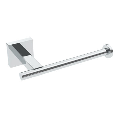 Porte-papier hygiénique mural Heat - chrome, fabrication en laiton de qualité supérieure, quincaillerie d'installation incluse