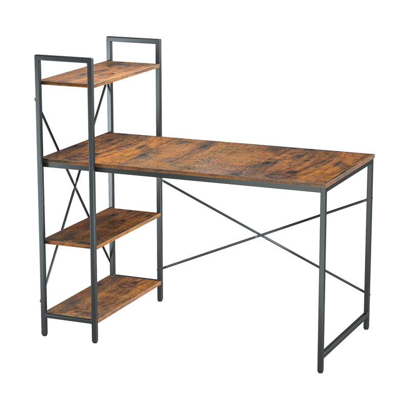 Bureau Matias, H 45,3 po x l 47,2 po x P 23,6 po, Brun / noir