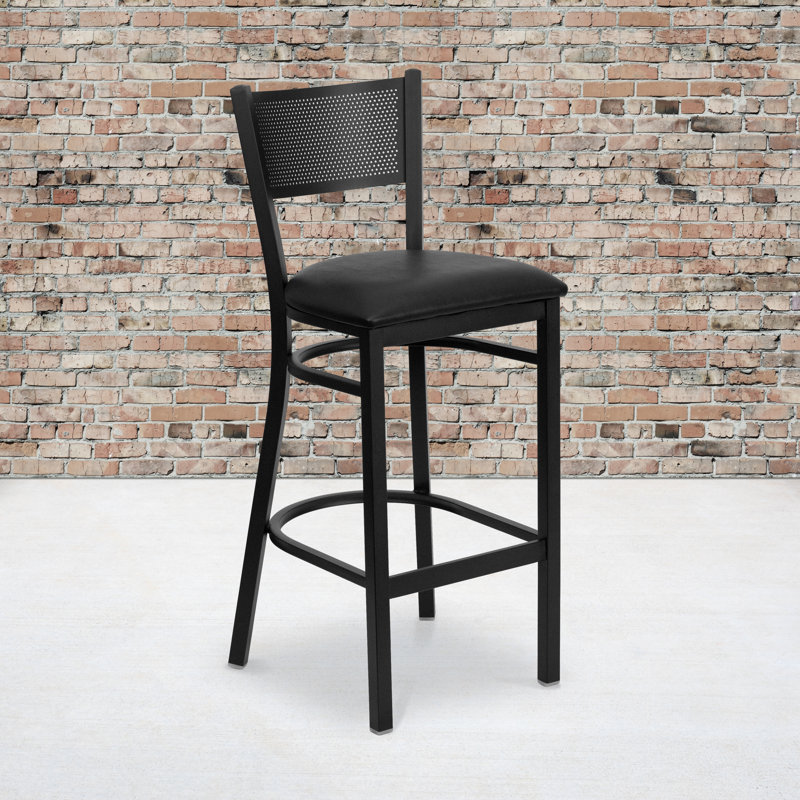 Tabouret de bar Stramoine, Noir