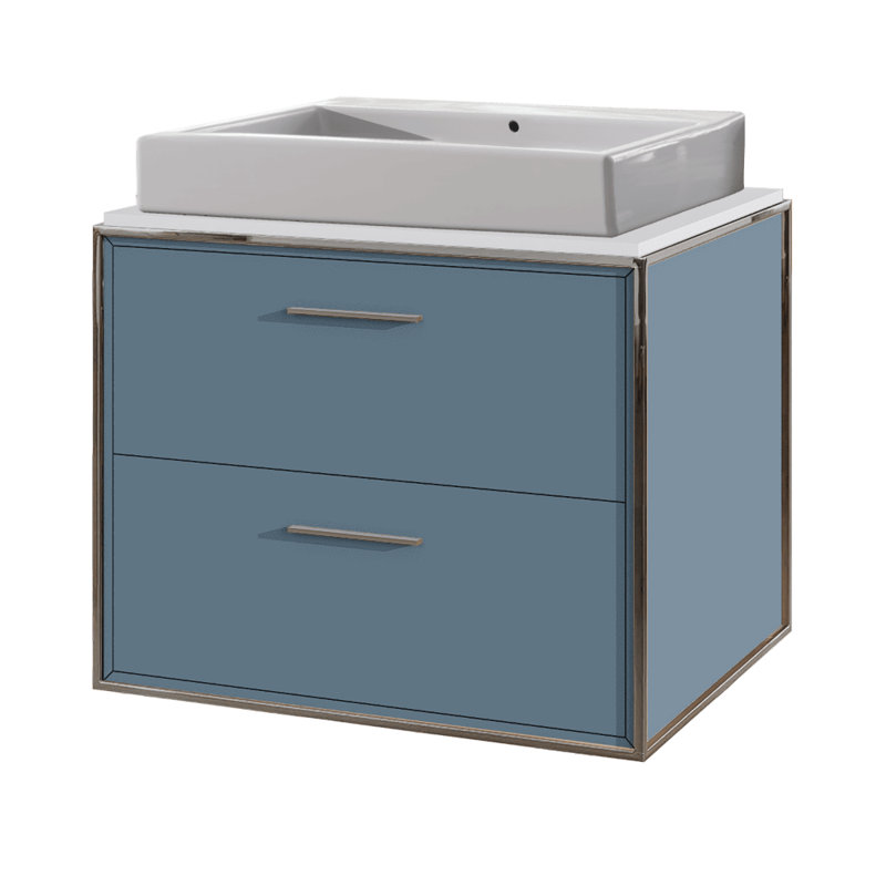 Aquaplane 22'' L Bathroom Sink, 0 Hole
