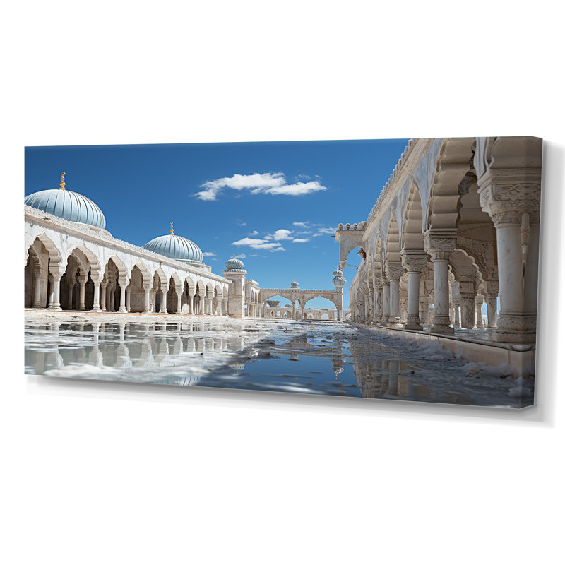 Art de l'islam Masjid Alaqsa - islamique, H 28 po x l 60 po x P 1,5 po, Toile tendue