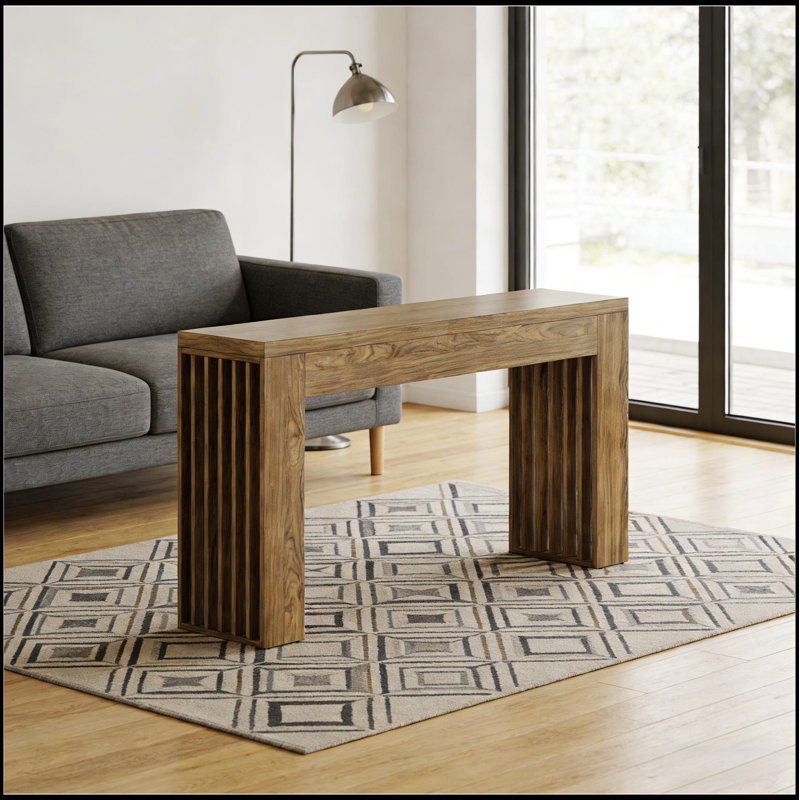 Stable Console Table With Farmhouse Charm, Perfect For Hallways And Behind Sofas, Adding Rustic Elegance And Storage.