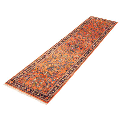 One Of Kind Hand Knotted Anadol Light Red Rug 2'7" x 10'9"