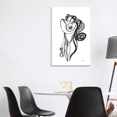 Embrace White by Soul Curry Art & Illustrations - Wrapped Canvas Painting
