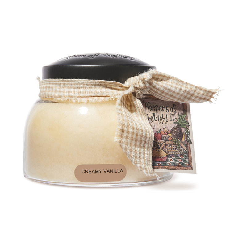 Bougie à pot crème crème maman
