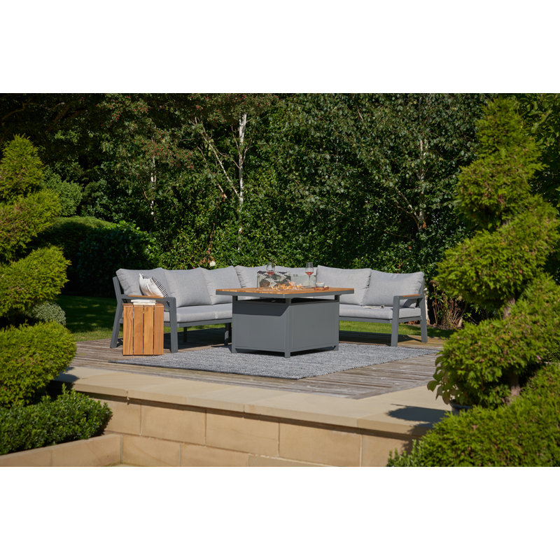 Bima Metal 6 - Person Seating Group with Cushions, Grey