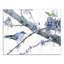 Fleurs de cerisier et oiseaux sur toile-341184991