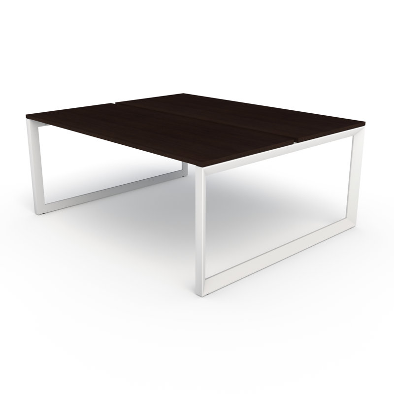 Pivit Benching Workstation, 30" H x 48" W x 60" D, Cafe/White