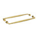 FHC TBRM24X24PN Back To Back Round Tubing Towel Bar, Brass Material, 24" Center To Center, 3/4" Tube Diameter, Polished Nickel Finish