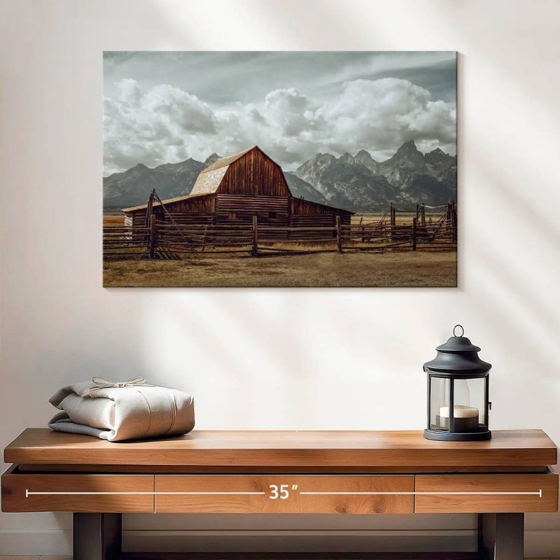 Grand Teton Barn, H 16 po x l 24 po