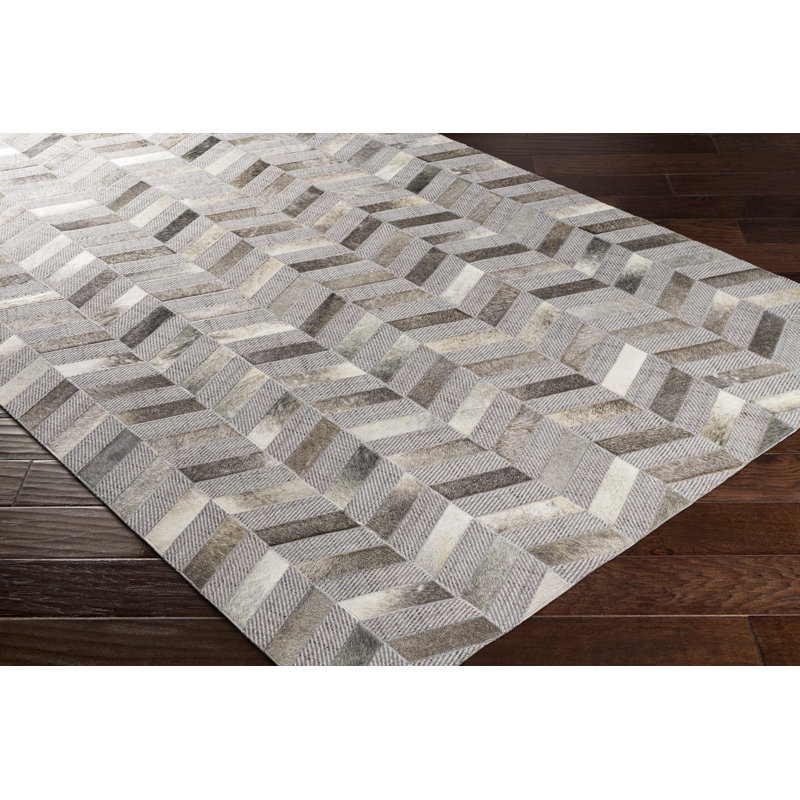 Jardin Geometric Area Rug in Beige, Rectangle 5' x 7'6"