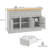 Ivison 47.4'' Wide Modern Sideboard Buffet with 3 Drawers, Adjustable Shelves