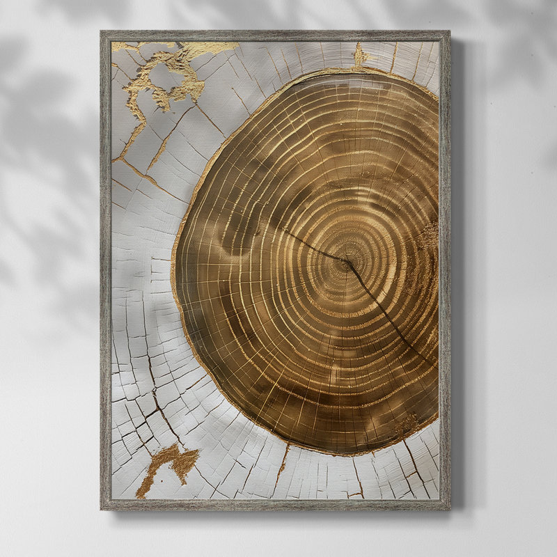 ABSTRACT Series CLXIX, reproduction encadrée - bois massif, H 15 po x l 12 po