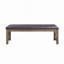 Banc en cuir synthétique noir Raphaela