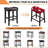 Bar Stool Cover Rectangle Set Of 4 Printed Stretch Counter Height Bar Stools Slipcovers Saddle Stool Slipcover Bench Seat Protector Backless Bar Stools Covers For Kitchen Counter