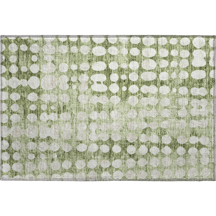 Premium Machine Washable Prisco Aloe Rug