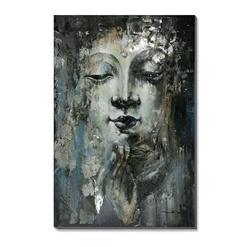 Bouddha 50% peint à la main