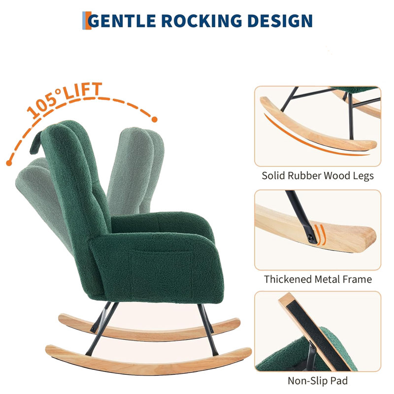 Chaise berçante Teddy