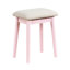 Pink Vanity For Bedroom With Mirror, Stool & Spacious Drawers Furniture And Mirror - Storage