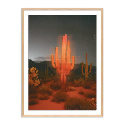 " Glowing Saguaro " by Coup D'Esprit