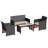 4-Piece Outdoor Seating Group with Cushions-1936774687