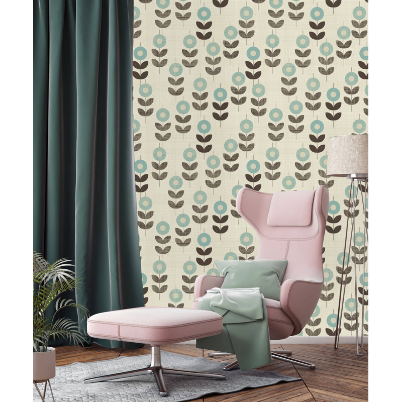 Rouleau de papier peint adhésif Hibbitts, L 10,42 pi x l 25 po