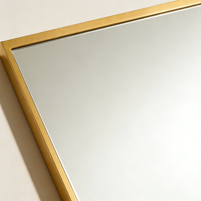 Miroir de salle de bain 24 po x 36 po, Doré, 36 po x 24 po