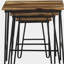 Ensemble de 3 tables gigognes noires naturelles